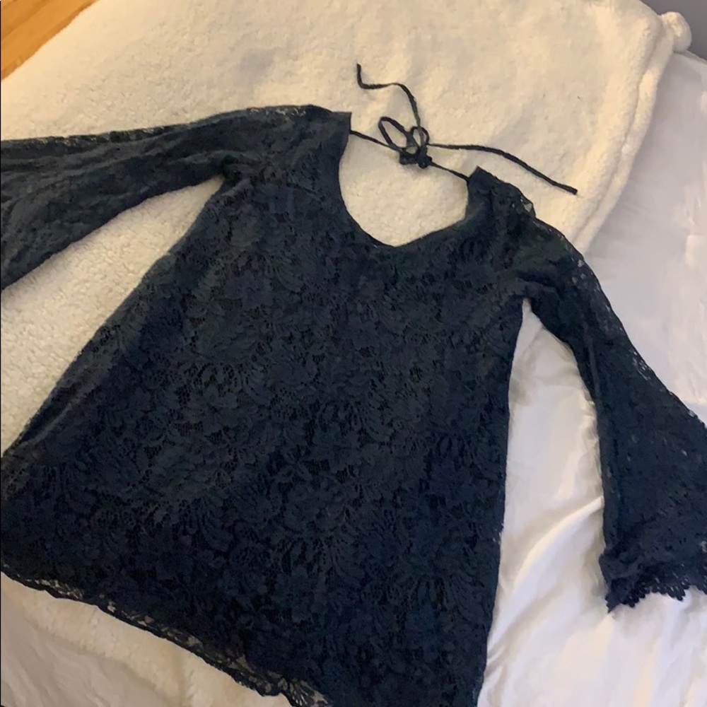 Blue lace dress from francescas